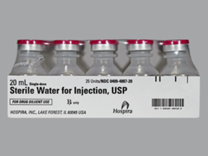 Rx ItemWater Sterile Vial 25X20Ml By Hospira Worldwide