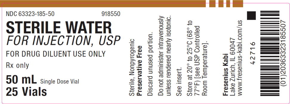 Rx Item-Water Sterile PF 25X50 ML Vial by Fresenius Kabi Pharma USA 