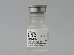 Rx Item-Zinc Trace Ft 1Mg/Ml Vial 25X10Ml By Hospira Worldwide