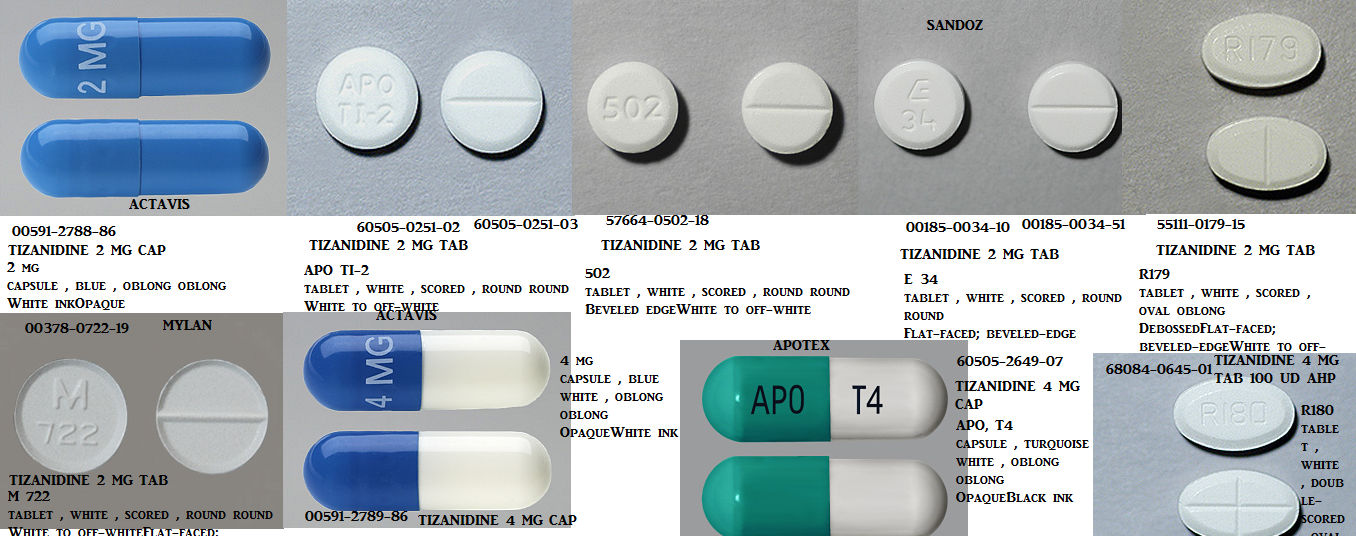 '.Zanaflex 4Mg Tab 150 By Acorda Therapeut.'