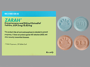 Rx Item-Zarah 0.03Mg 3Mg Tab 3X28 By Actavis Pharma