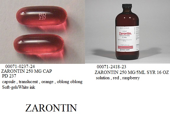 Rx Item-Zarontin 250Mg Cap 100 By Pfizer Pharma