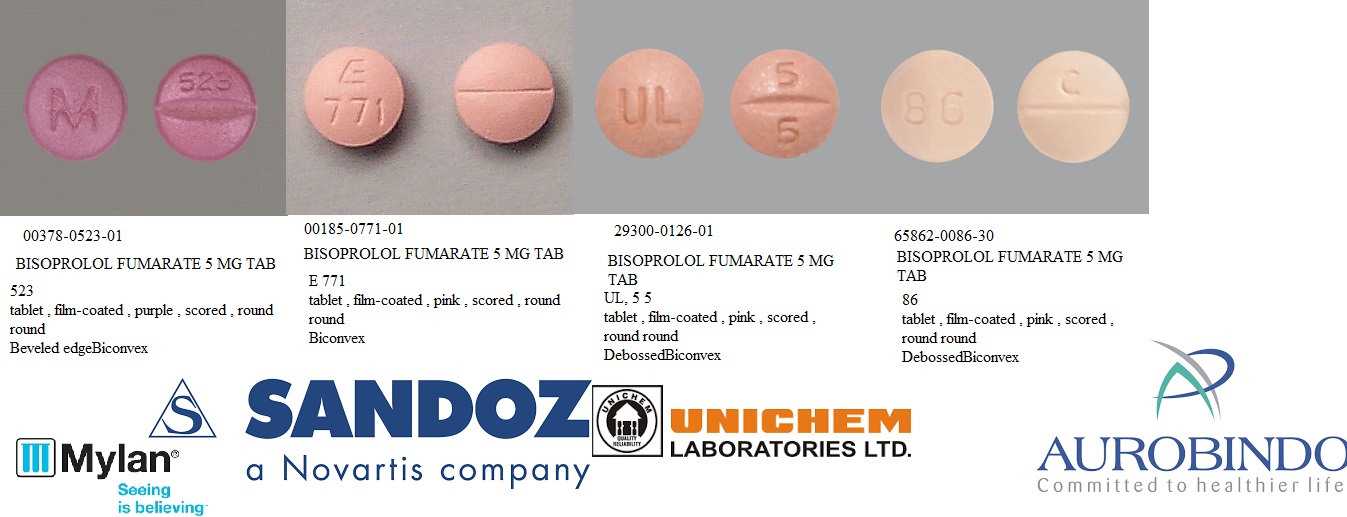 RX ITEM-Bisoprolol Fumarate 5mg Tab 100 by Aurobindo Pharma