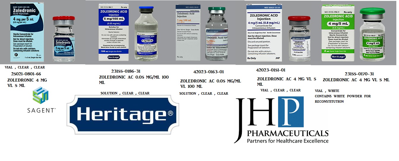 Rx Item-Zoledronic 4Mg 100Ml PIGGYBACK 100Ml By Sagent Pharma