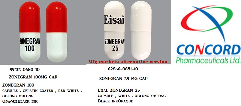 '.Zonisamide 25Mg Cap 100 By Bluepoint Lab.'