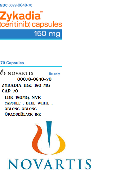 RX ITEM-Zykadia Hgc 150Mg Cap 70 By Mckesson Specialty Zykadia