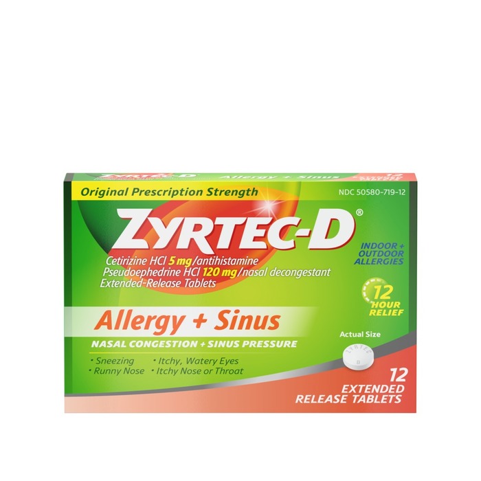 '.Zyrtec D Otc 5Mg-120Mg Tab 12 By J&J Con.'