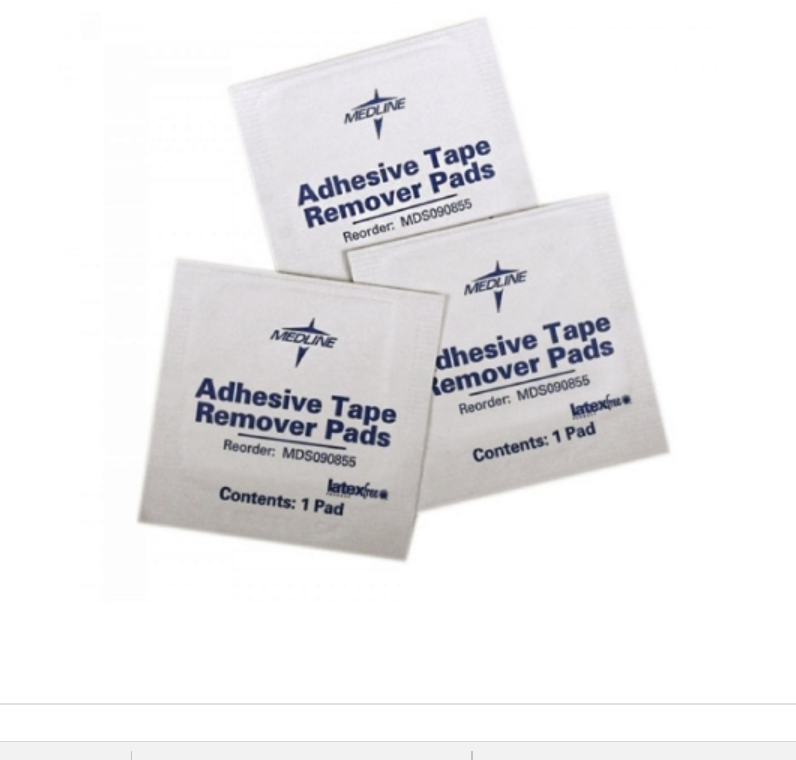 Medline 90855 Adhesive Remover Wipes 1.25 X 1.5 100