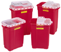 BD Sharps  Container Red 19 Gal Clear
