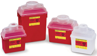 BD Sharps  Container 6 Gal Red W/Funnel