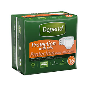 Depend Fitted Brief Lg/XL Max ABS L/XL 3X16CT