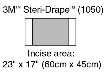 3M Steri-Drape 23X17 Item No.M-3M1050 Supplier:3M Subcategory:Ster