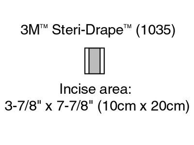 3M Steri-Drape ise Drape 3 7/8 X 7 Item No.M-3M1035 Supplier:3M Su