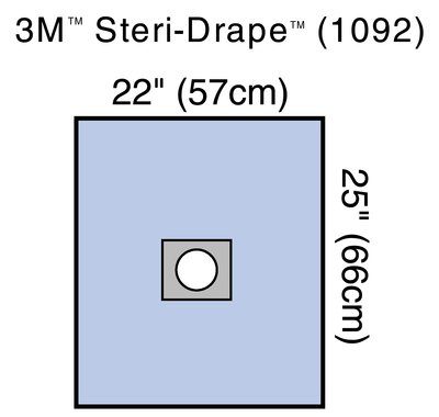 3M Steri-Drape Small Drape W/Adhesive Item No.M-3M1092 Supplier:3M