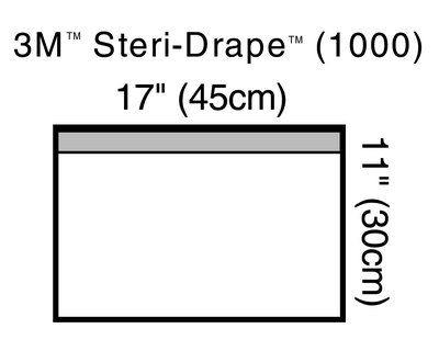 3M Steri-Drape Small Towel Drape Clear Item No.M-3M1000 Supplier:3
