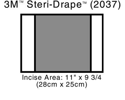 3M Sterile Drape II 14 7/8 X 9 3/4 Item No.M-3M2037 Supplier:3M Su