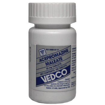 Acepromazine 25mg 100 Tab By Vedco Pet Rx(Vet)