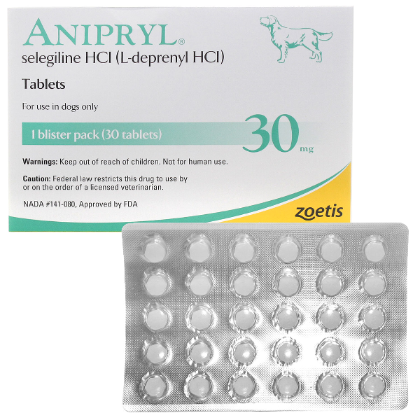 Anipryl Tablets 30mg 30 Tab By Zoetis Pet Rx(Vet) For Dog