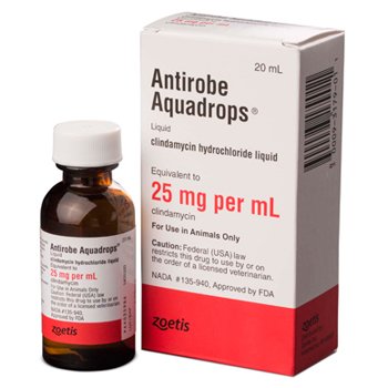 Antirobe Aquadrops 25mg 20ml Liquid By Zoetis Pet Rx(Vet)