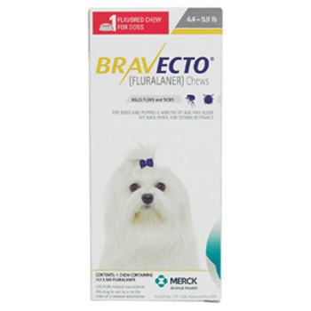 Bravecto Dog 112.5mg 4.4-9.9Lb 1 Chw By Merck Pet Rx(Vet)