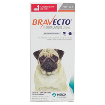 Bravecto Dog 250mg 9.9-22 Lb 1 Chw By Merck Pet Rx(Vet)