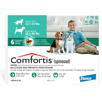 Comfortis Dog & Cat 560mg 6 Tab By Elanco Pet Rx(Vet)