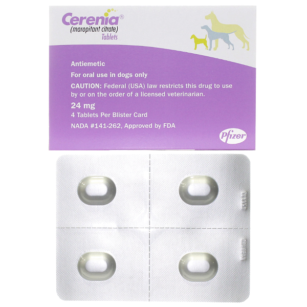 Cerenia 24mg 4 Tab By Pfizer Pet Rx(Vet)