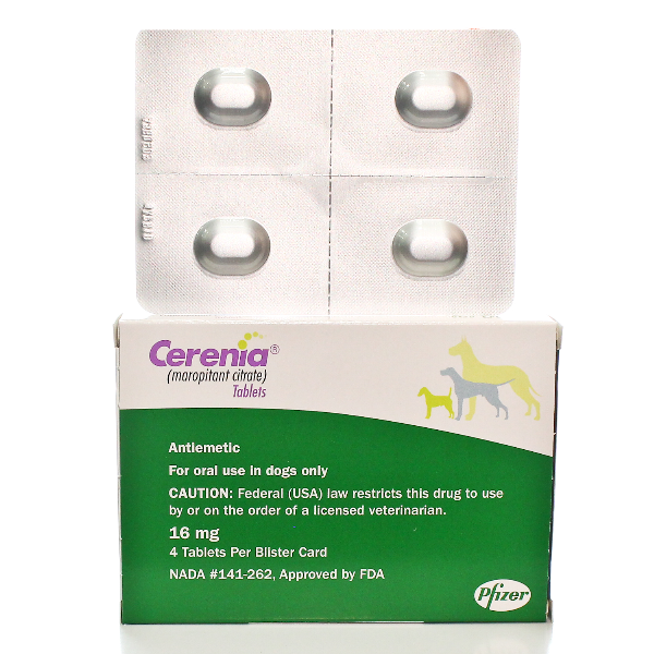 Cerenia Tablets 16mg 4# 4 Tab By Pfizer Pet Rx(Vet)