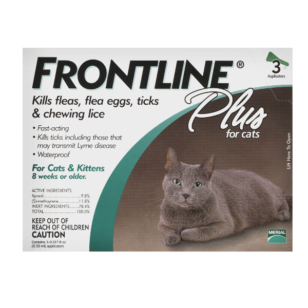 Frontline Plus 3Mos Cat OTC 3 Sl By Merial Pet Otc(Vet)