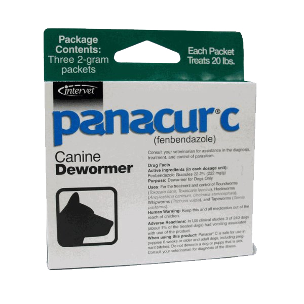 Panacur C 2gm #3 OTC 3 Pack By Merck Pet OTC(Vet)