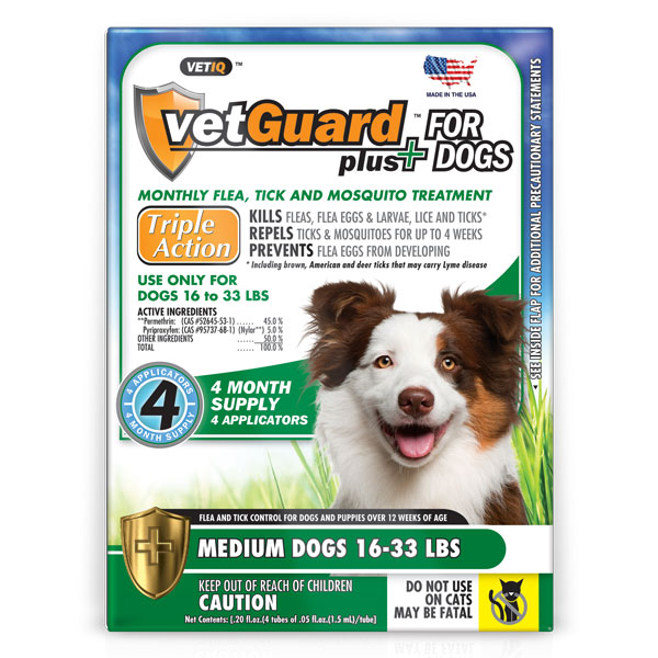 Vetguard Plus Medium Dog OTC 4 Ointment By True Science Otc(Vet)