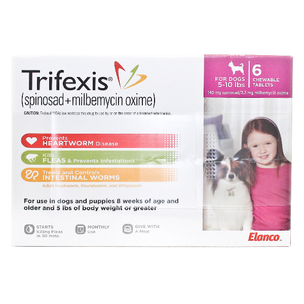 Trifexis For Dogs 5-10 Lbs 6 Tab By Elanco Pet Rx(Vet)