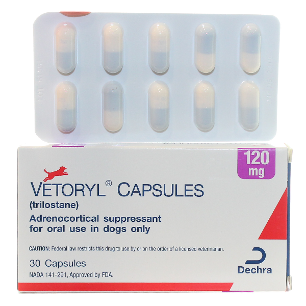 Vetoryl Capsules 120mg 30# 30 Cap By Dechra Pet Rx(Vet)