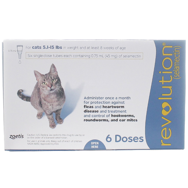 Revolution Cat 5.115 6 6 Dose Sl By Pfizer Pet Rx(Vet)