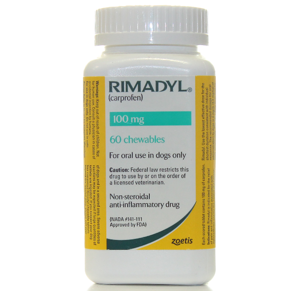 Rimadyl Chew Tabs 100mg 60 Count 60 Tab By Zoetis Pet Rx(Vet)