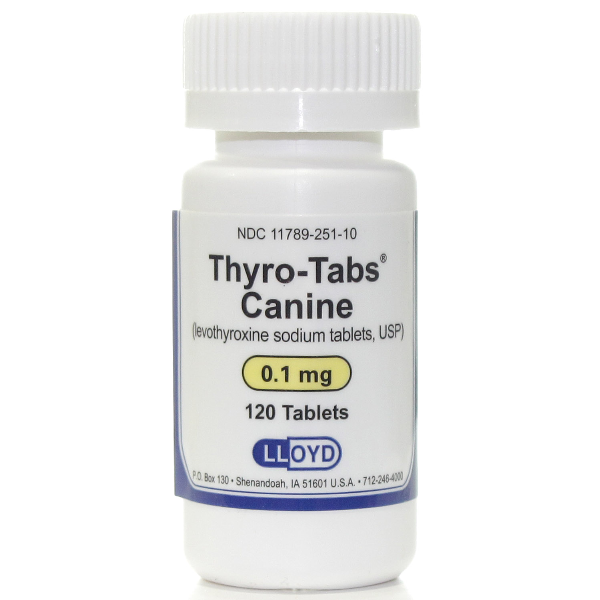 Thyro-Tab (Gen Soloxin) 0.1mg 120 Tab By Lloyd.Inc Rx(Vet)