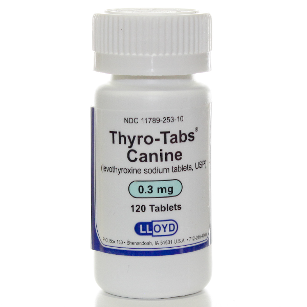Thyro-Tab (Gen Soloxin) 0.3mg 120 Tab By Lloyd Rx(Vet)
