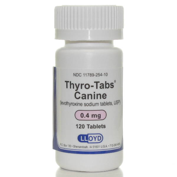 Thyro-Tab (Gen Soloxin) 0.4mg 120 Tab By Lloyd Rx(Vet)