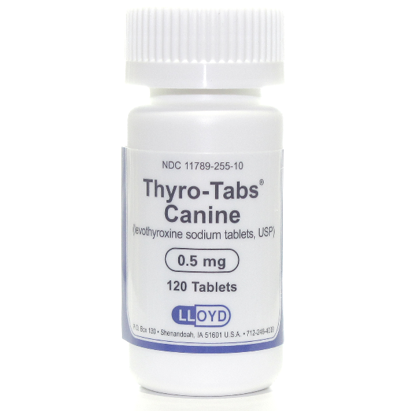 Thyro-Tab (Gen Soloxin) 0.5mg 120 Tab By Lloyd Rx(Vet)