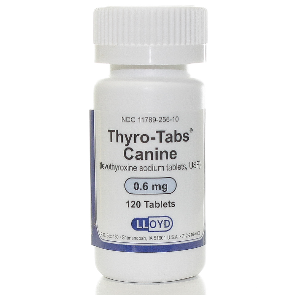 Thyro-Tab (Gen Soloxin) 0.6mg 120 Tab By Lloyd Rx(Vet)