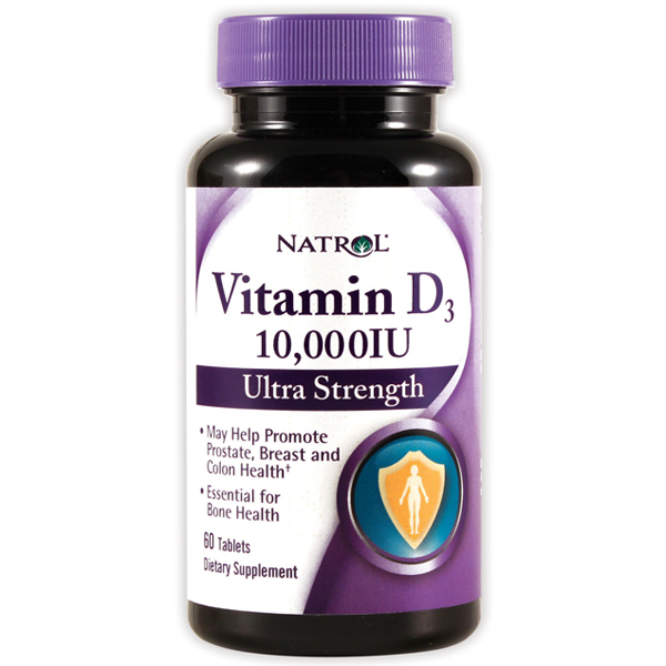 Natrol Vitamin D3 10 000 IU 60 Tab