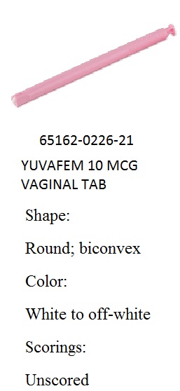 Rx Item-Yuvafem Generic Vagifem 10Mcg Tab 8 By Amneal Pharma