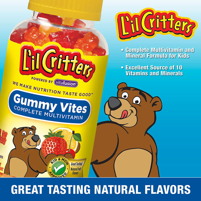 L'Ill Critters Gummy Vites 275 Gummy Bears By Church & Dwight