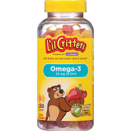 Image 7 of L'Il Critters Omega-3 Dha Dietary Supplement Gummies - 180 Count