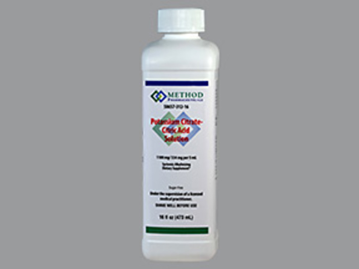 Rx Item-Potassium Citrate/Citric Acid Soln Generic Cytra-K Solution 16 Oz By Met