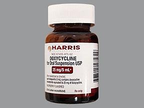 Rx Item-Doxycycline 25Mg/5Ml Suspension 60Ml By Harris Pharma