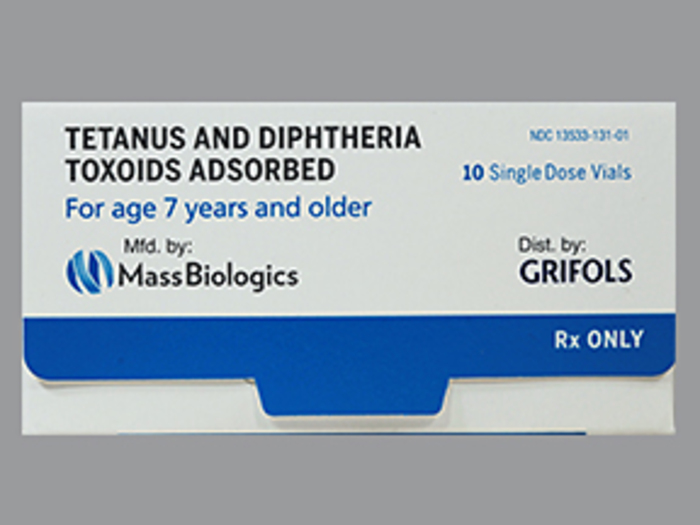 Rx Item-Tetanus Diphtheria Toxoid .5Ml Vial 10X.5Ml By Grifolis Therap TDVAX