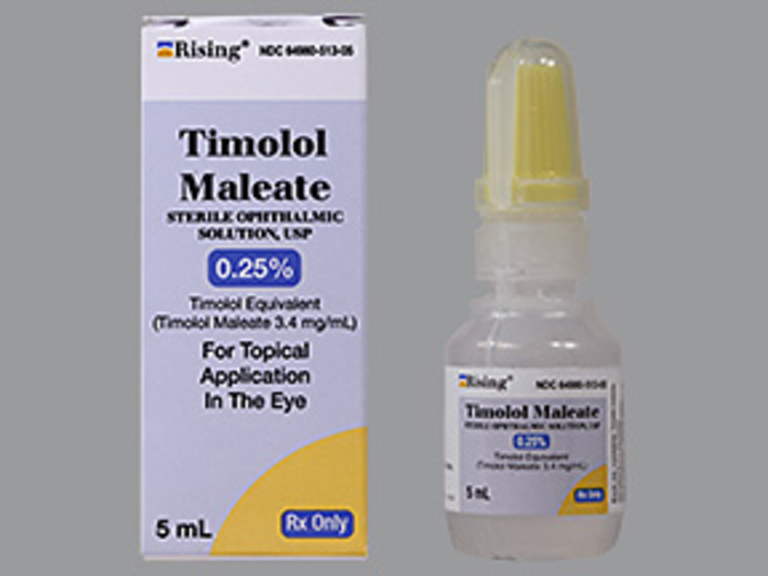 Rx Item-Timolol Mal 0.25% 5 ML O/S-Cool Store- by Rising Pharma USA Somerset 