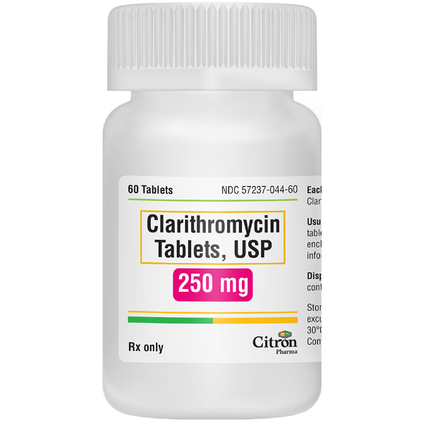 Rx Item-Clarithromyc 250MG 60 Tab by Rising Pharma USA Somerset 