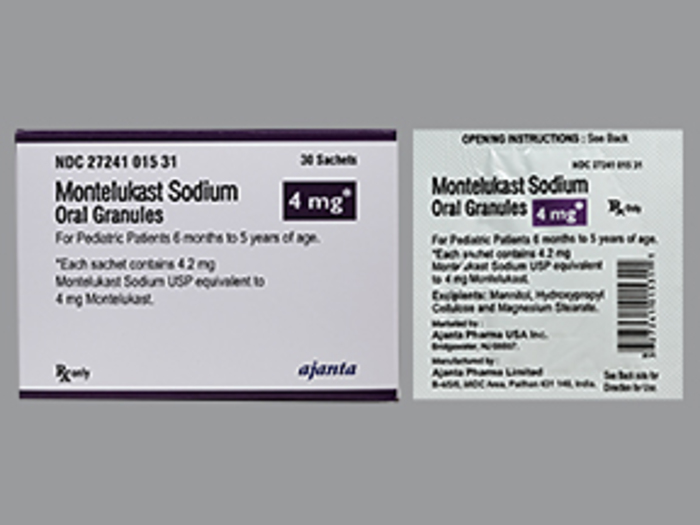 Singulair 4mg montelukast